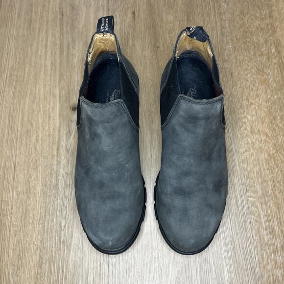 Blundstone Womens US 6.5 Boot UK 3.5 BL 1971 Ankle Chelsea Low Heel Rustic Black - Picture 3 of 8